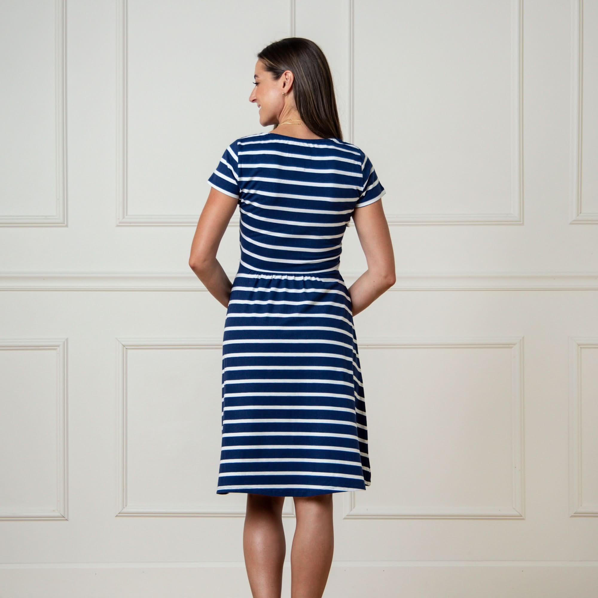 Organic Tie-Waist Knit Dress