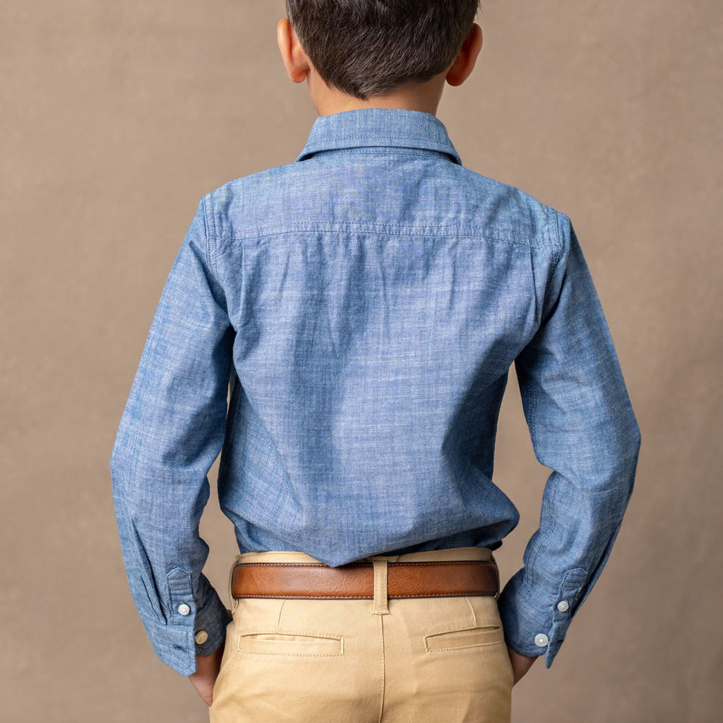 Organic Chambray Button Down Shirt