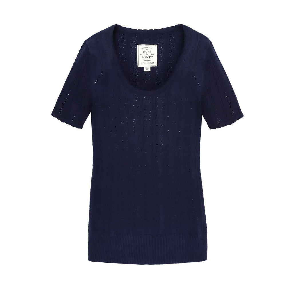 Scoop Neck Sweater Top