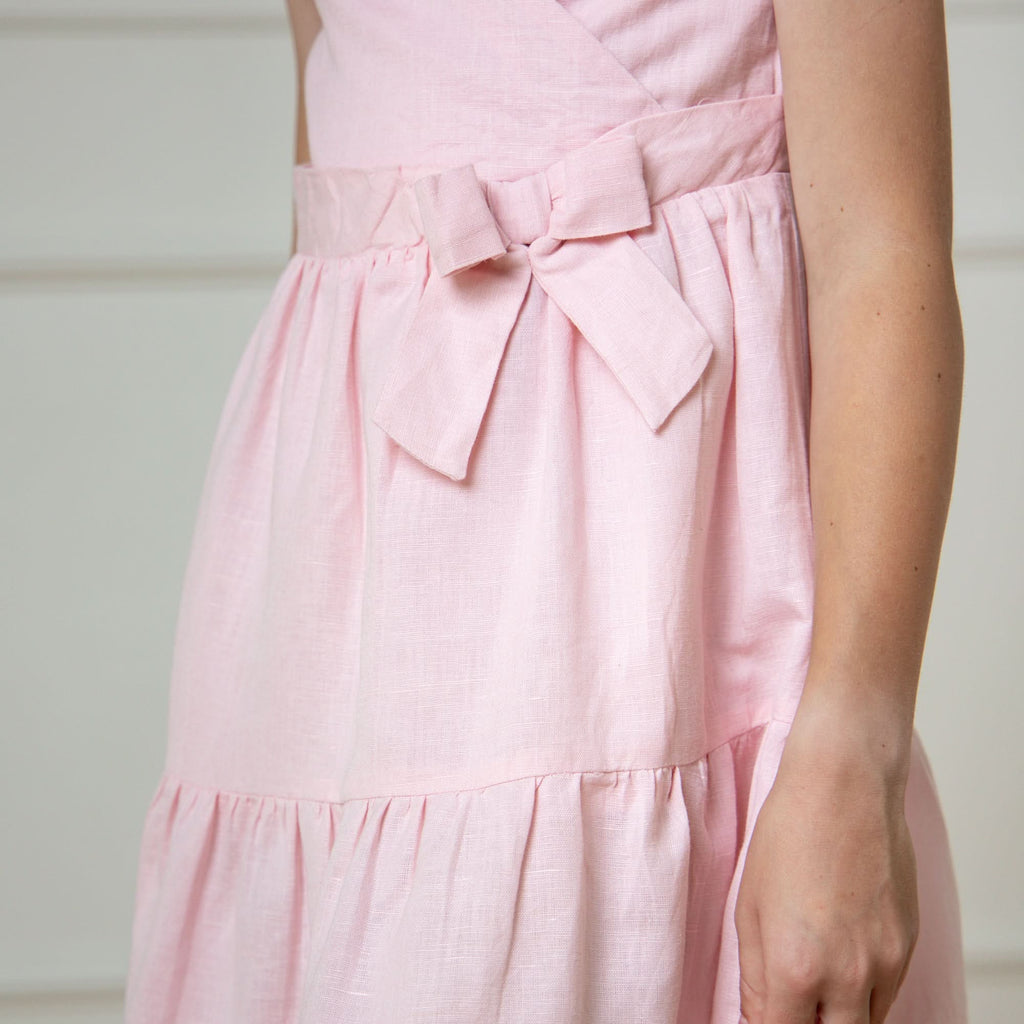 Tiered Wrap Dress