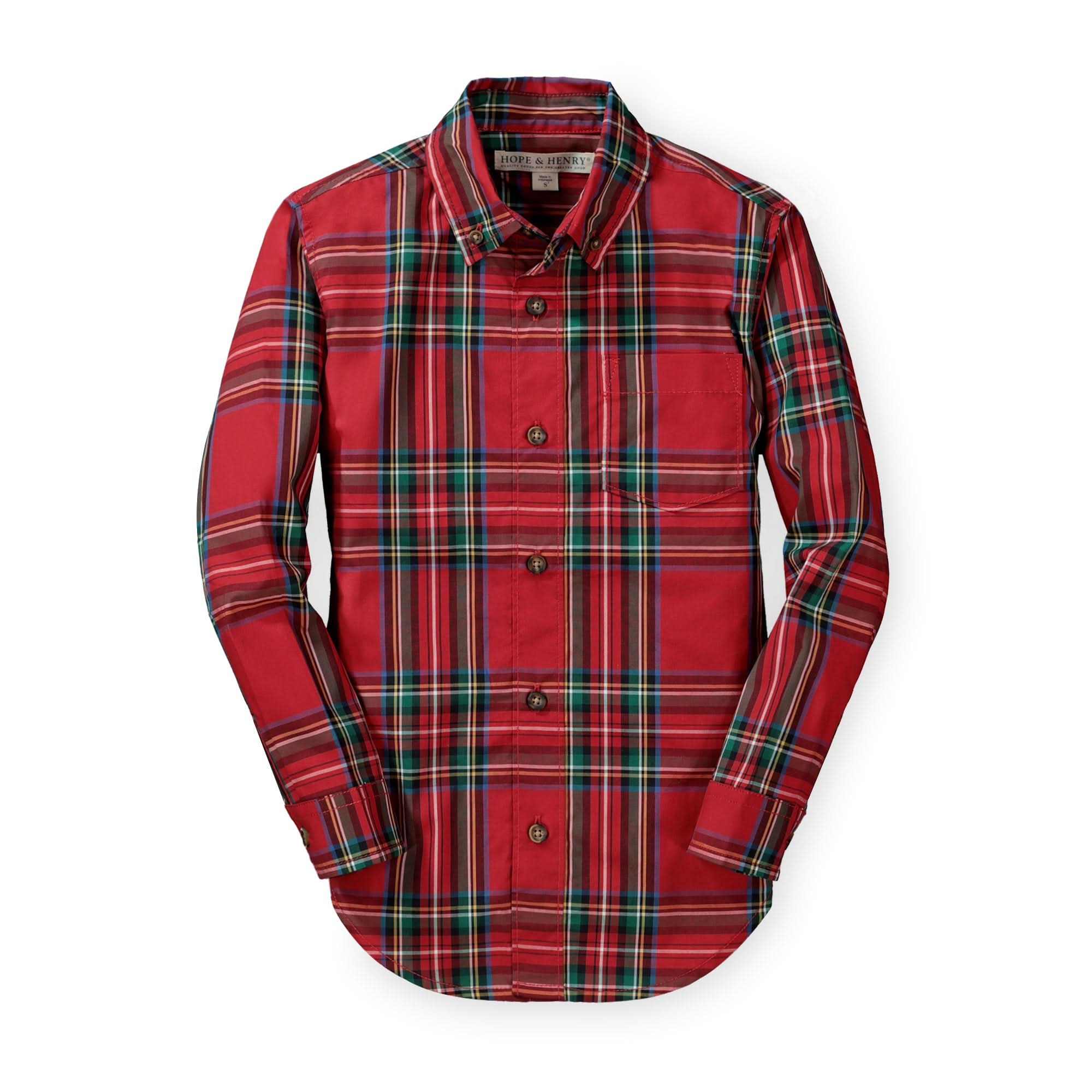 Stretch Poplin Button Down Shirt - Baby