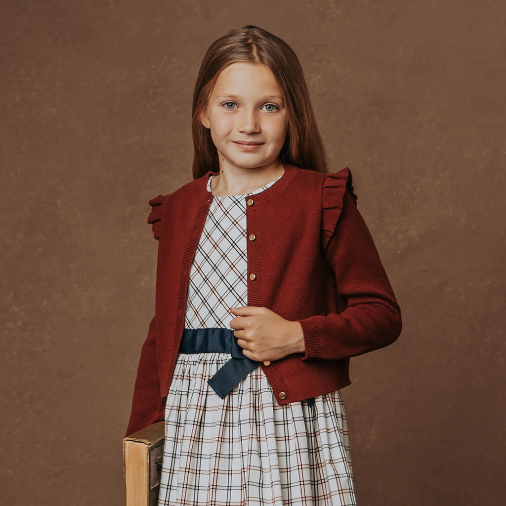 Organic Milano Ruffle Cardigan