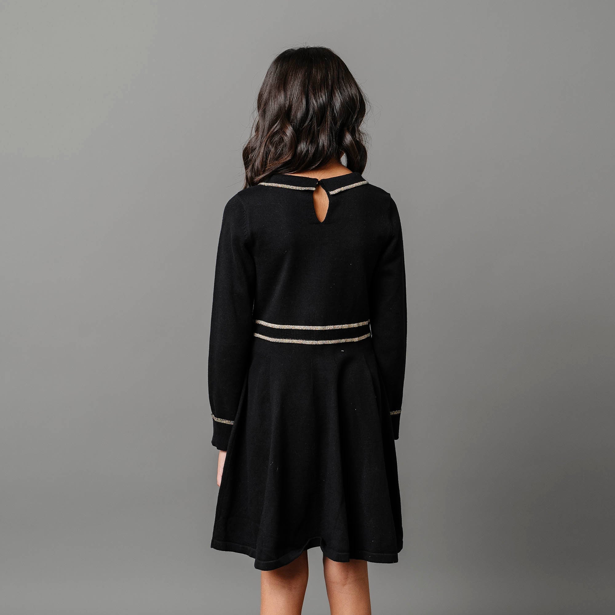 Organic Gold Tipped Sweater Dress