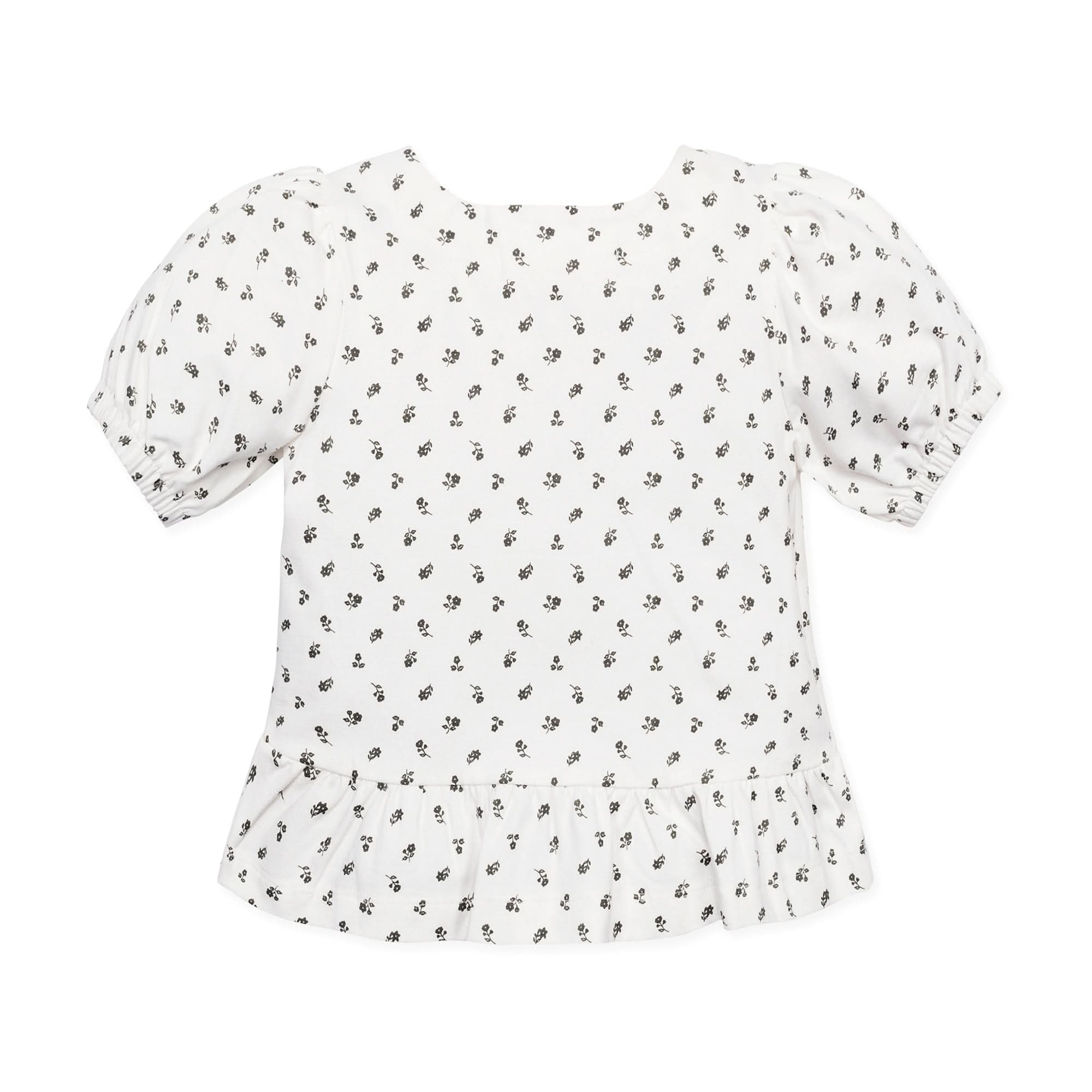 Organic Knit Peplum Top