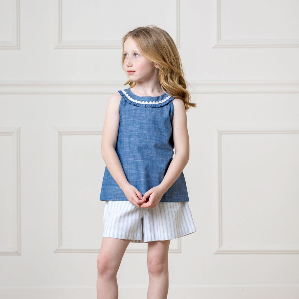 Linen Flat Front Short