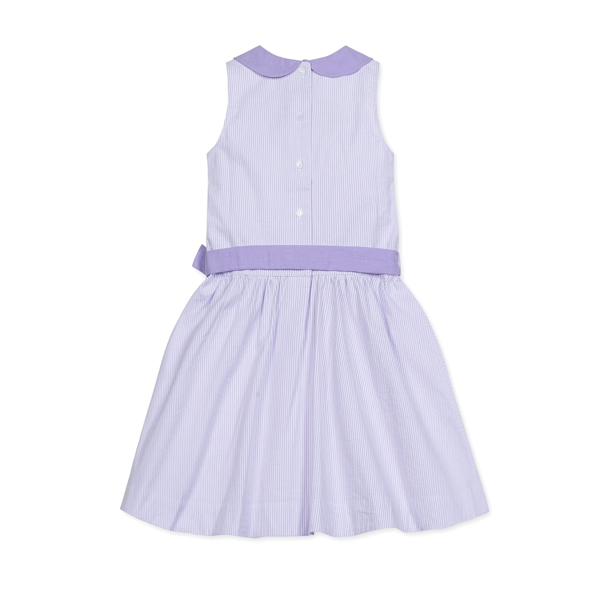 Organic Seersucker Peter Pan Collar Dress
