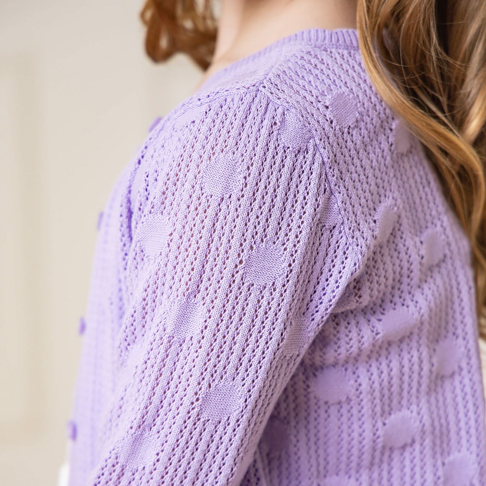 Organic Scallop Edge Cardigan - Baby