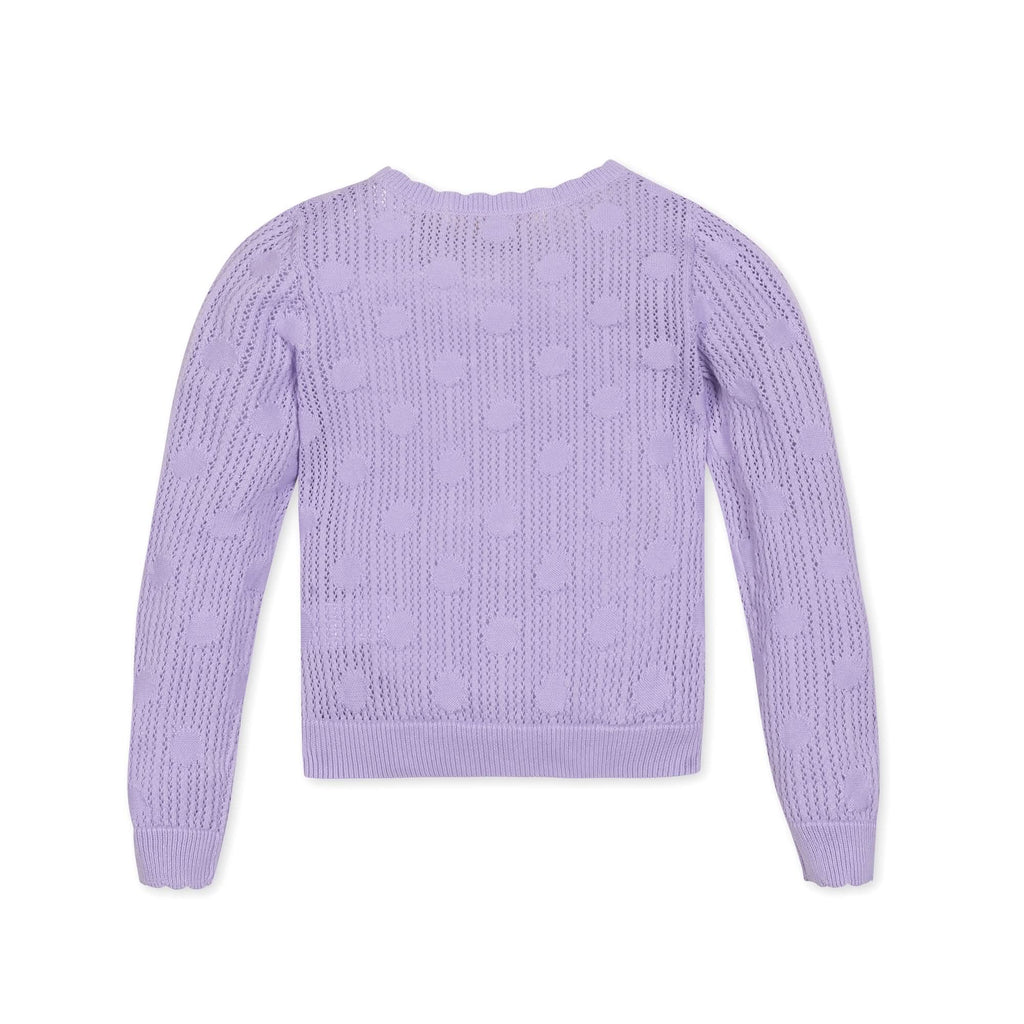 Organic Scallop Edge Cardigan