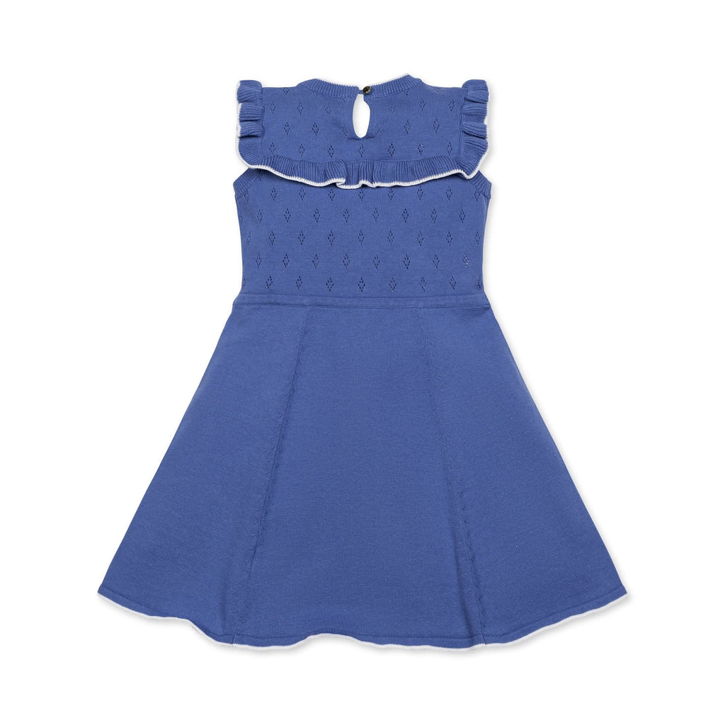 Ruffle Yoke Organic Sweater Dress