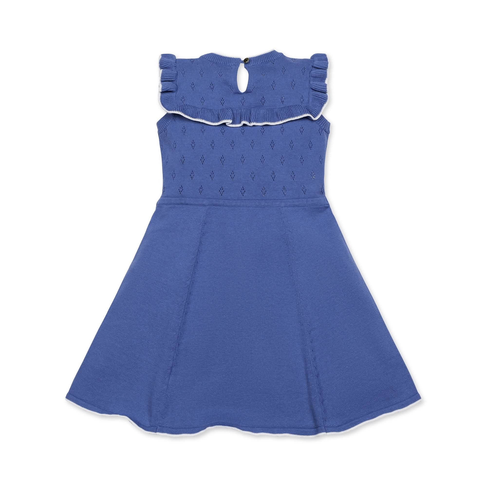 Ruffle Yoke Organic Sweater Dress