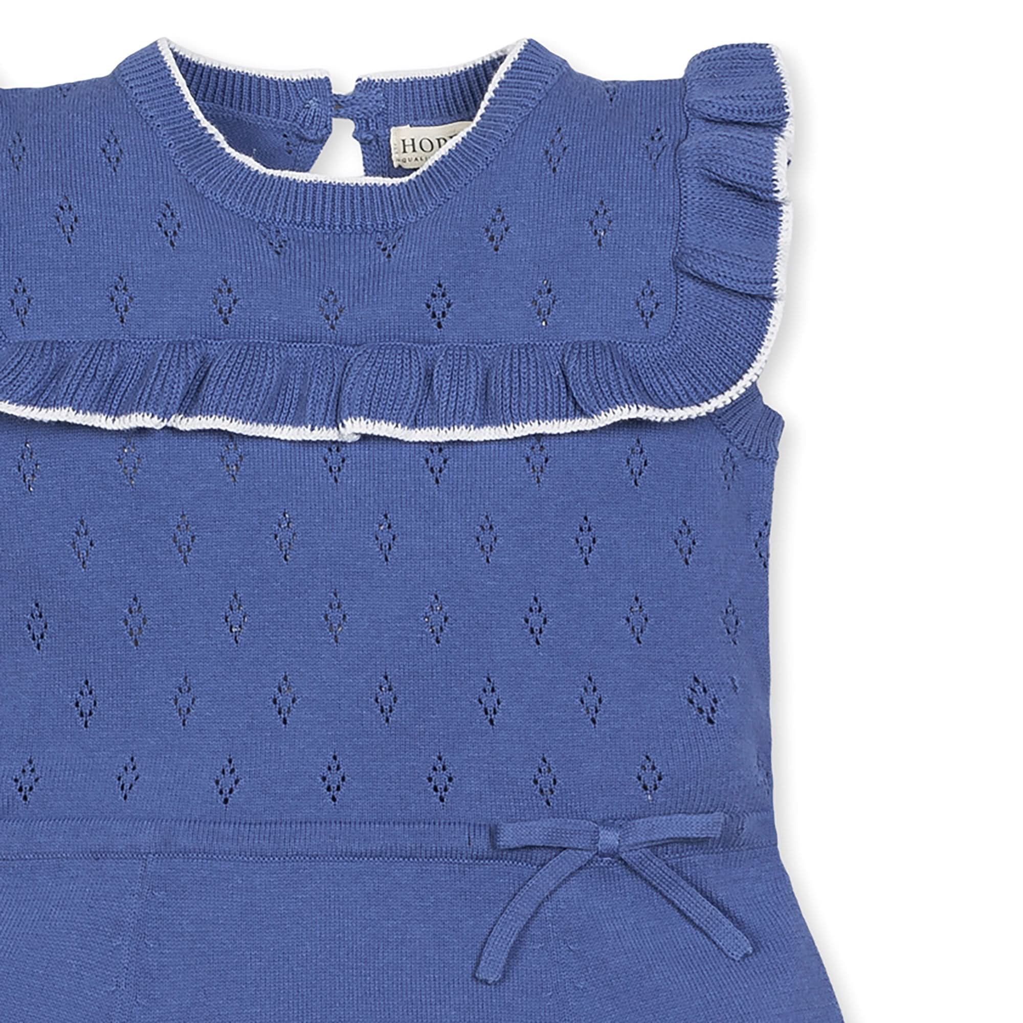 Ruffle Yoke Organic Sweater Dress