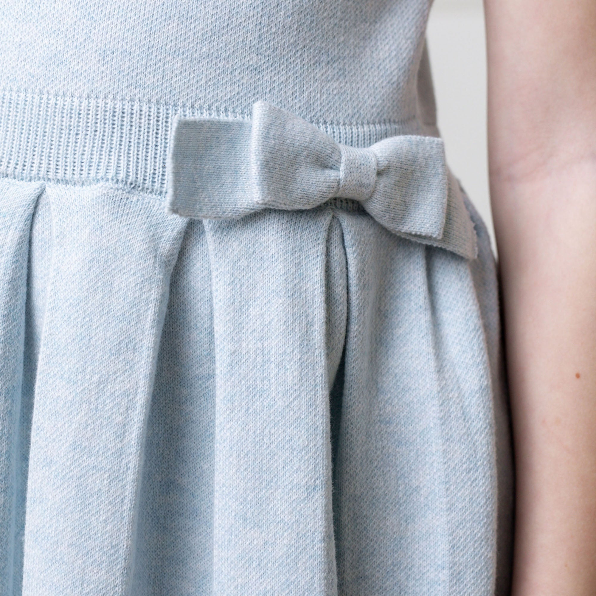 Organic Pleated Sweater Dress