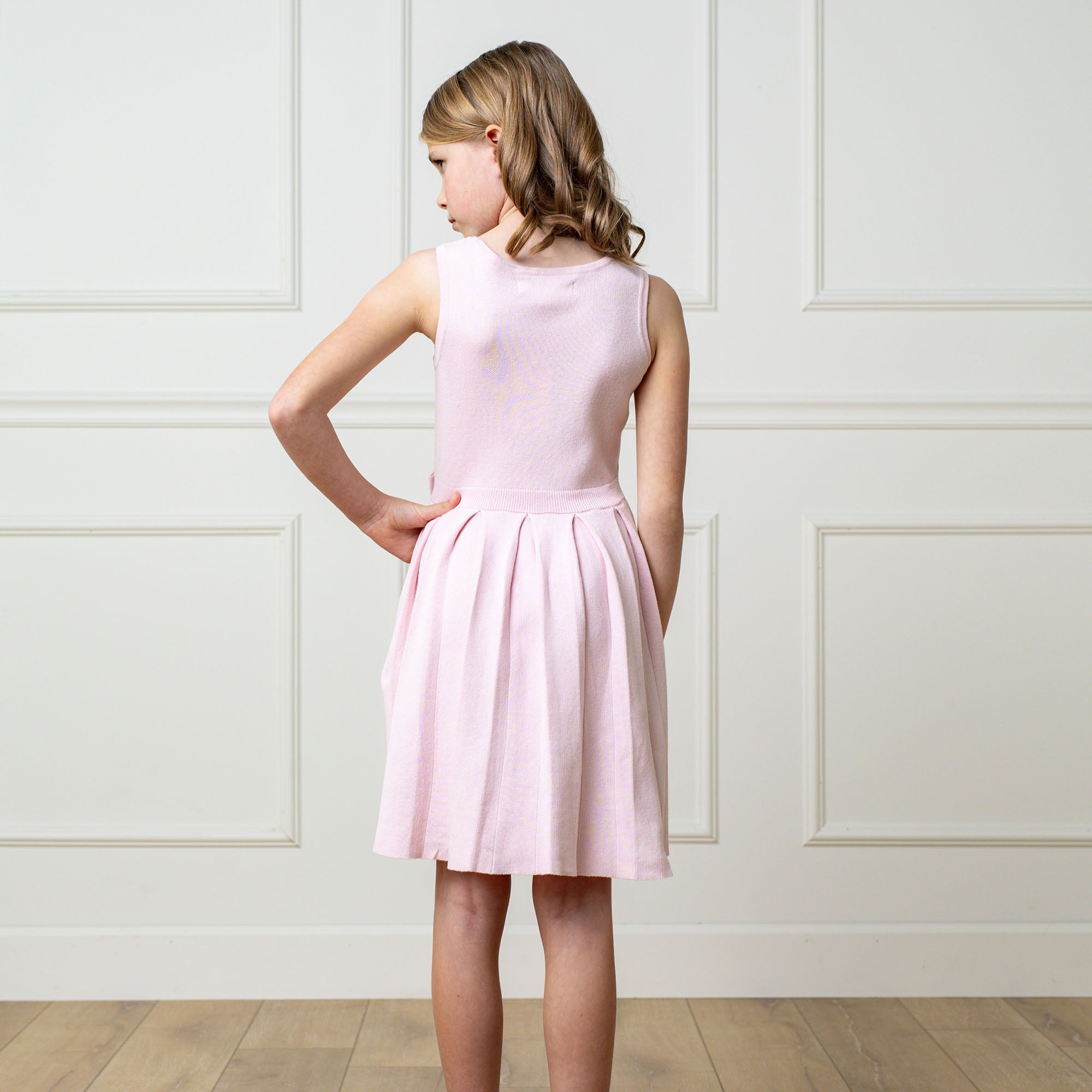 Organic Pleated Sweater Dress