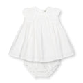 Special Occasion Linen Pintuck Dress