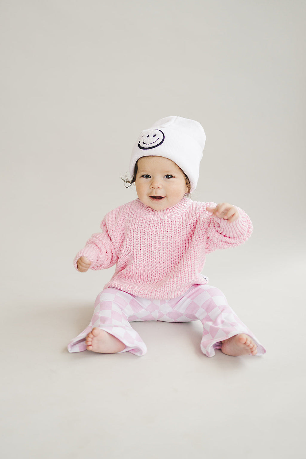 Chunky Knit Sweater | Pink