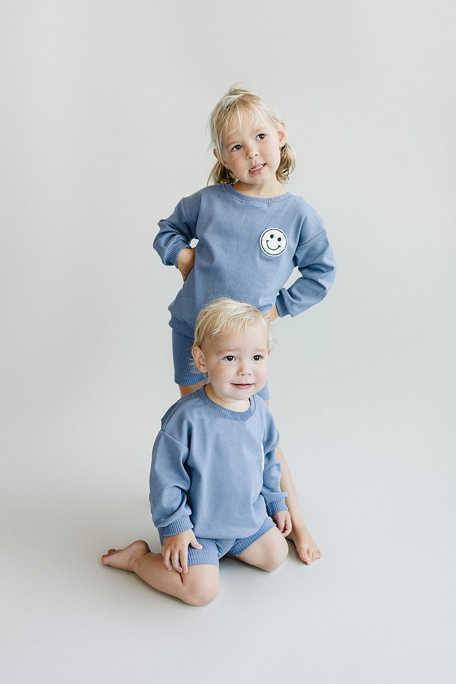Biker Shorts Set | Blue