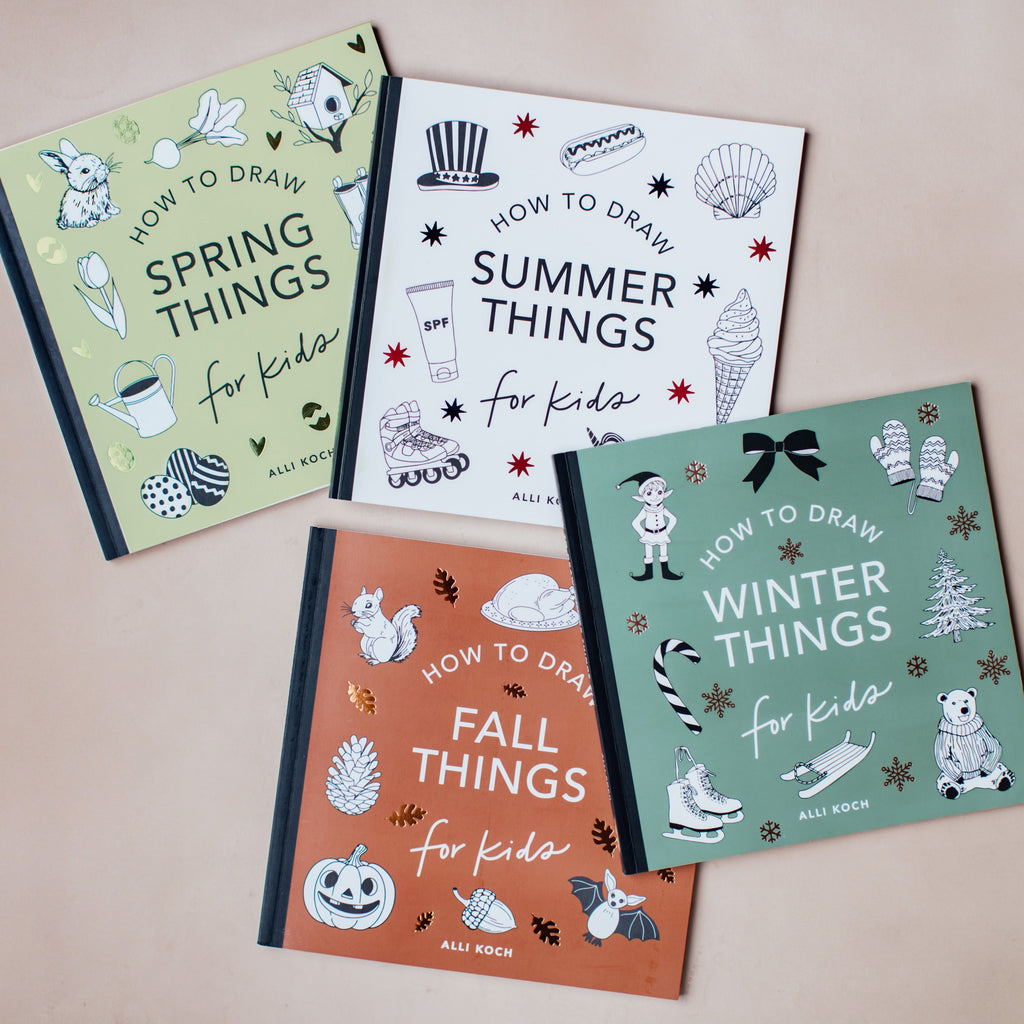 Fall Things: How to Draw Books for Kids