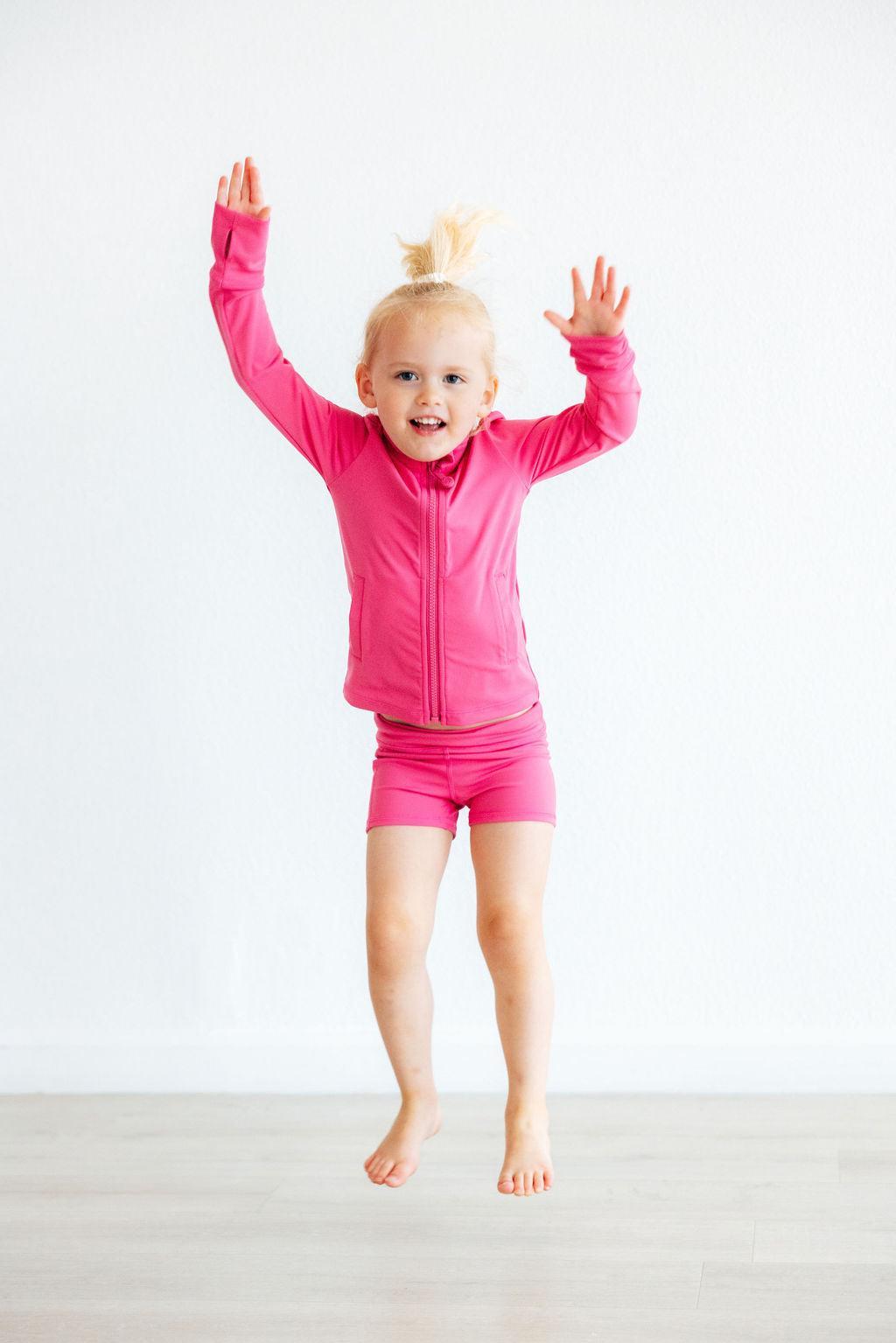SALE Fuchsia Flash Active Shorty Shorts