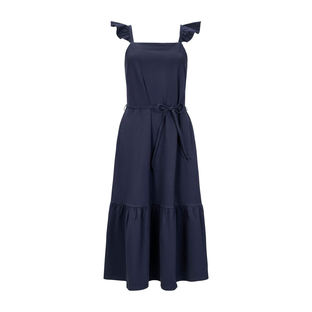 Organic Knit Flounce Dress