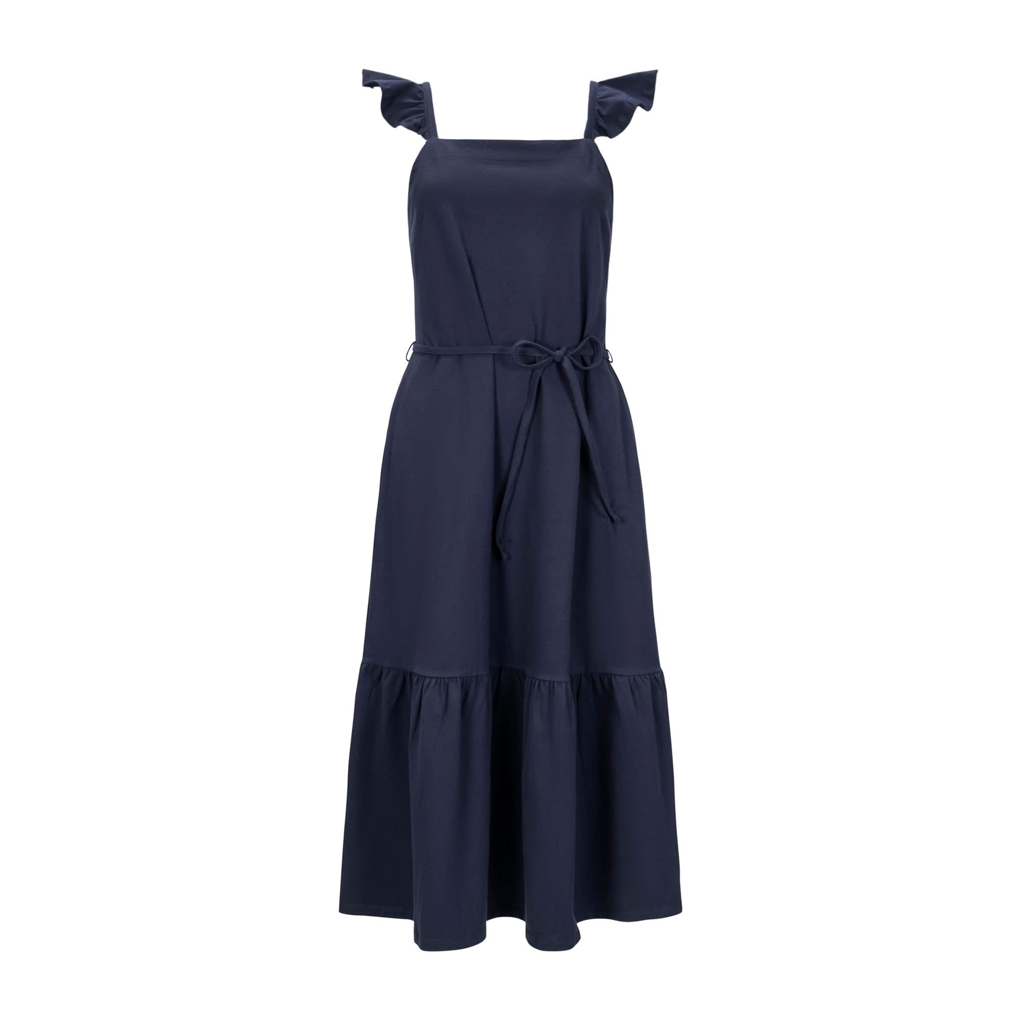 Organic Knit Flounce Dress