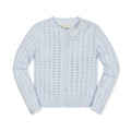 Organic Pointelle Bow Cardigan - Baby