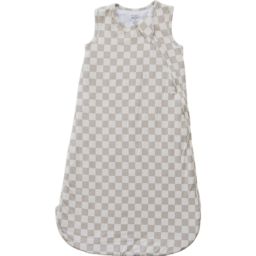 Taupe Checkered Bamboo Sleep Sack