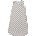 Taupe Checkered Bamboo Sleep Sack