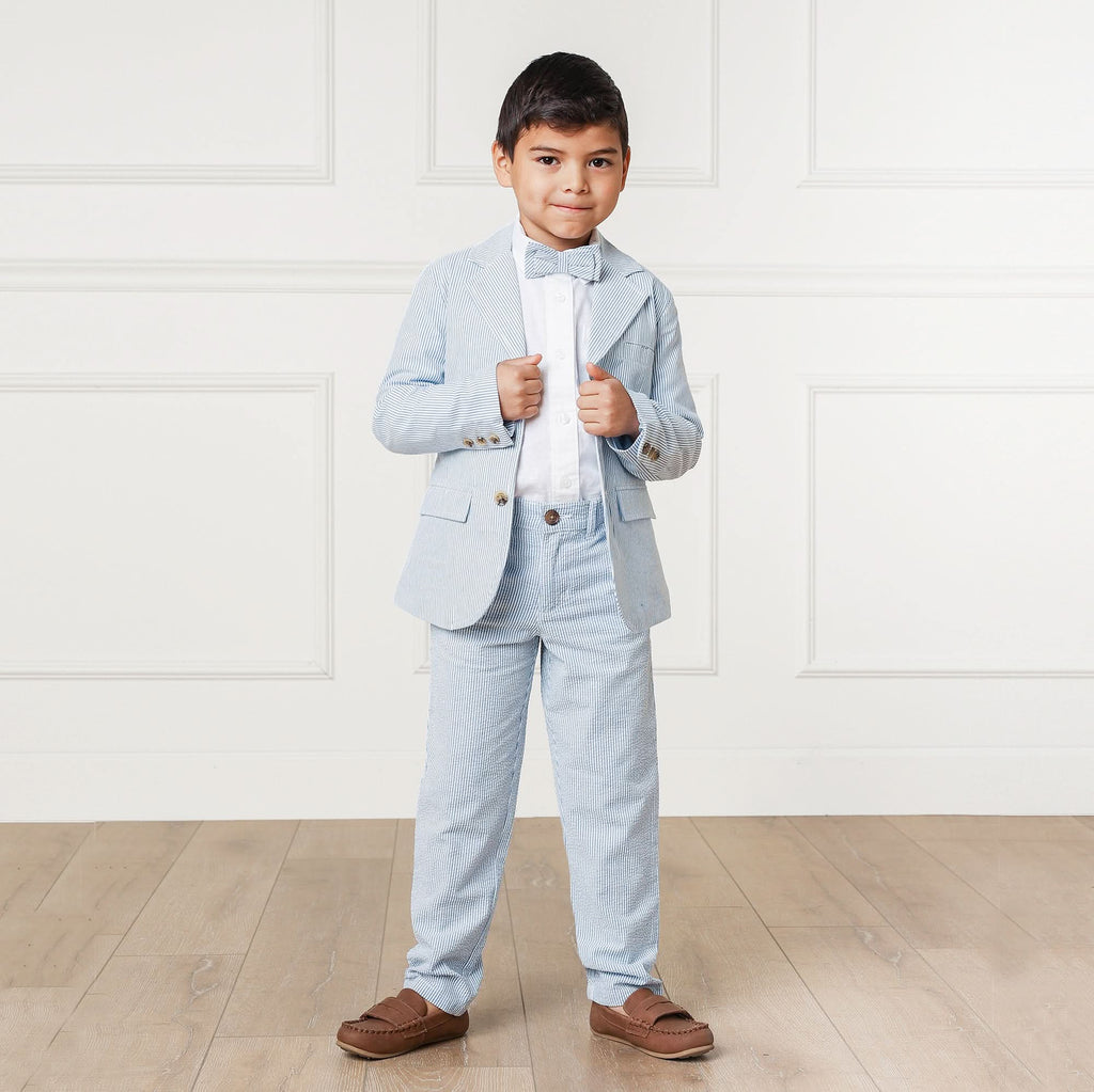 Organic Seersucker Suit Pant