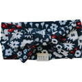 Americana Floral Ribbed Bamboo Head Wrap