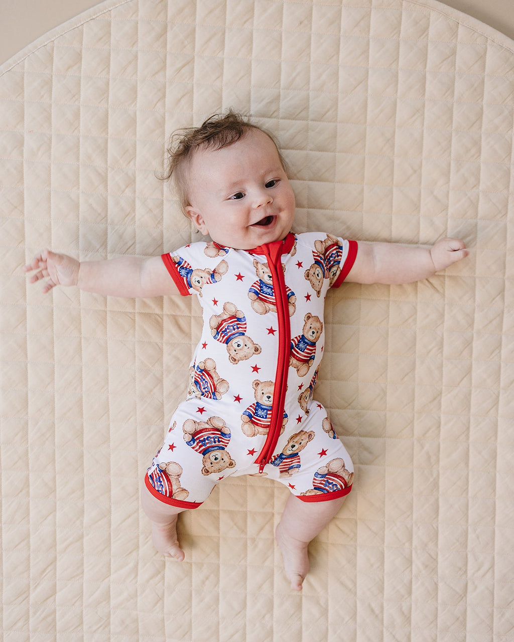 Bamboo Shorty Romper | American Bear
