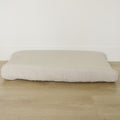 Taupe Stripe Muslin Changing Pad Cover