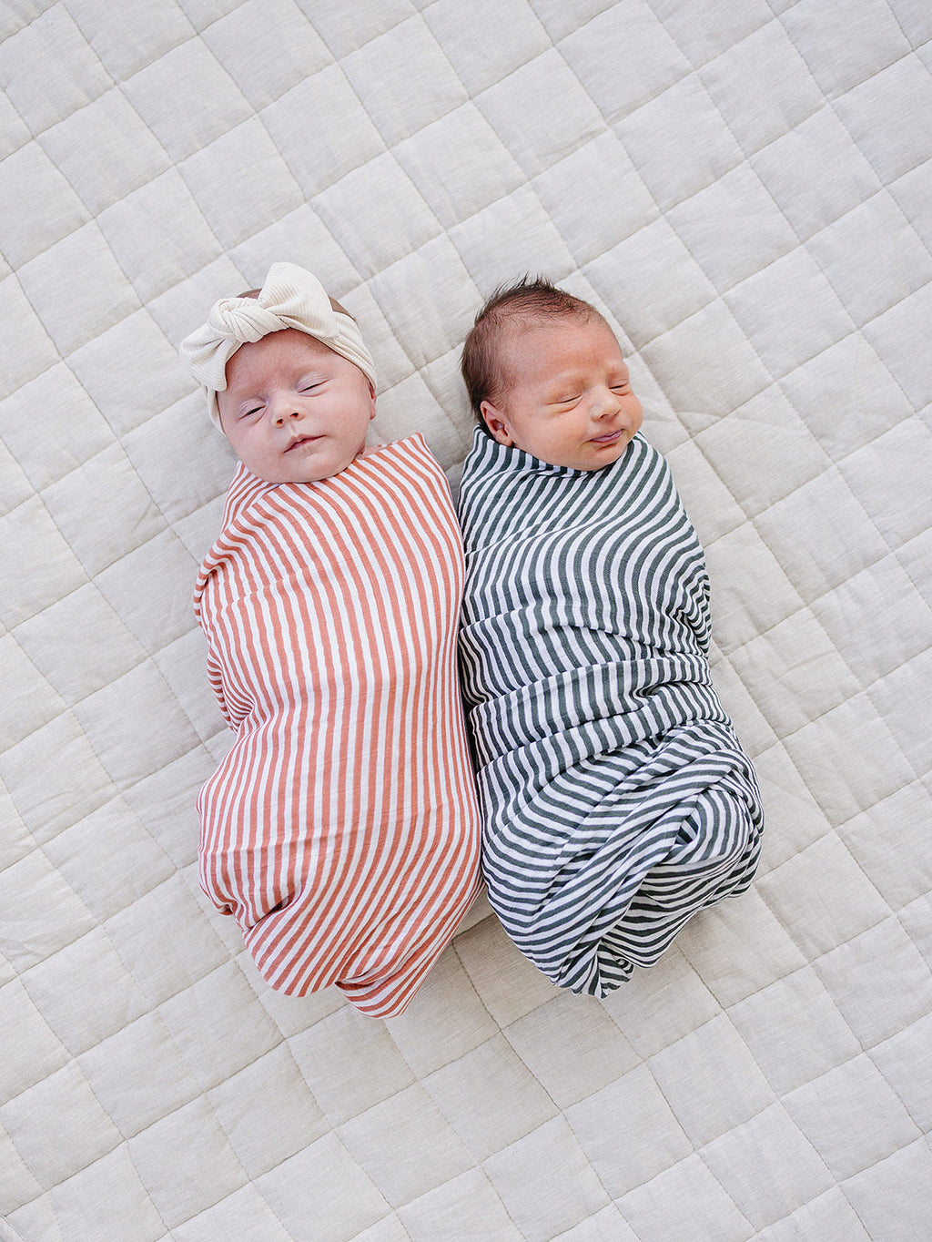 Pink Stripes Muslin Swaddle Blanket