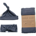 Charcoal Bamboo Hat OR Head Wrap Set