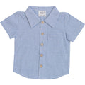 Blue Stripe Button Up Pocket Shirt
