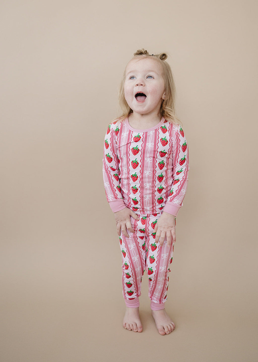 Bamboo Two Piece Set | Strawberry