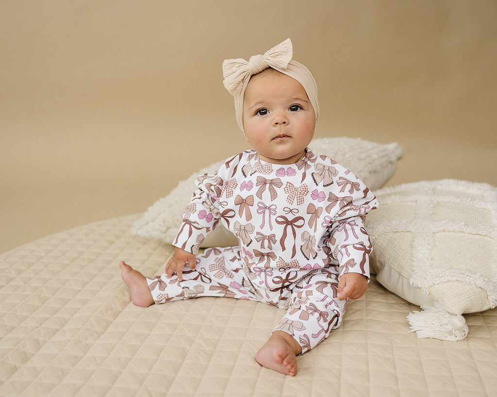 Jogger Set | Mocha Bows