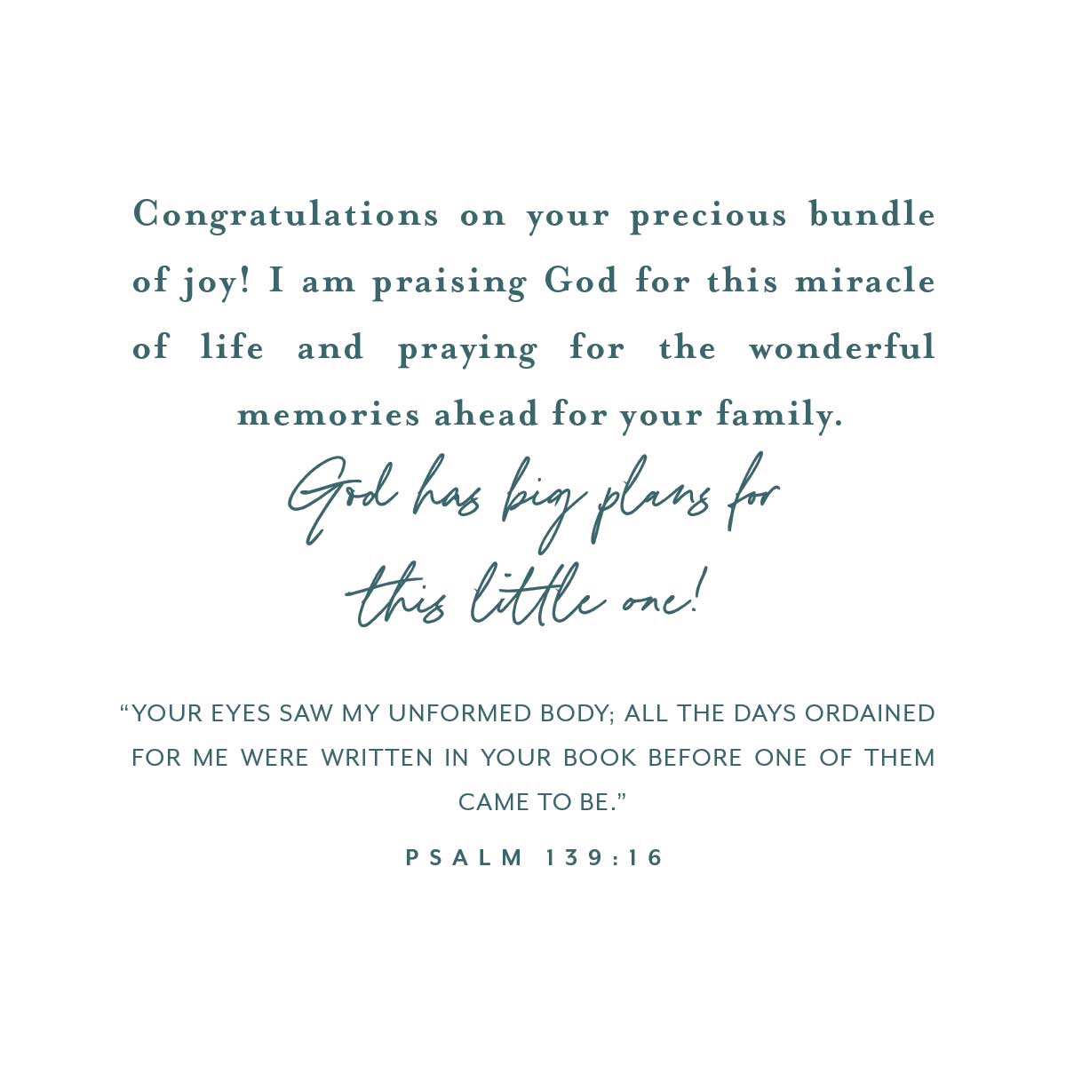 Swaddle Muslin Blanket: I LOVE YOU - PEACH/AQUA, Girl Newborn Gift