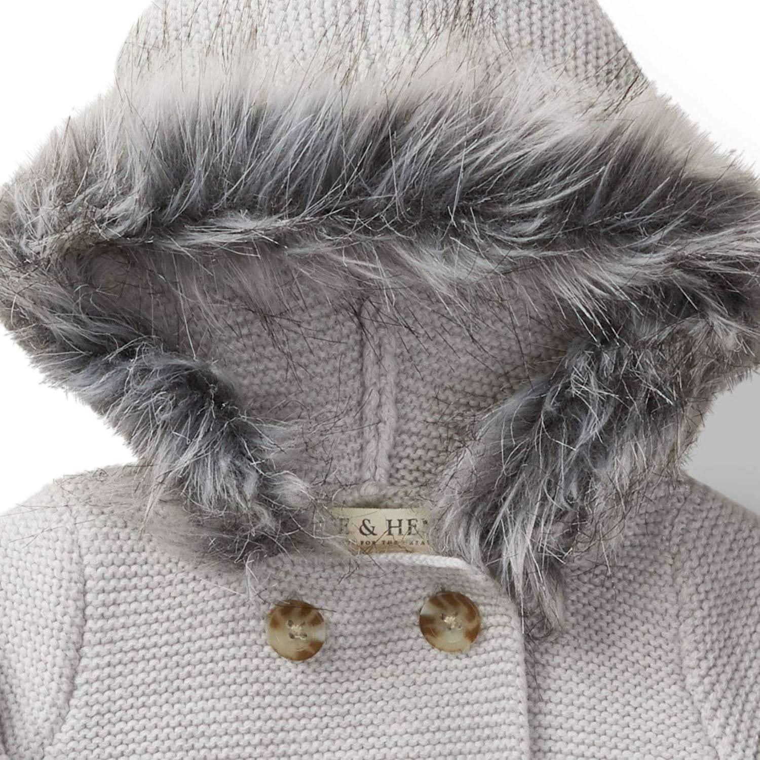 Faux Fur Hooded Sweater Set